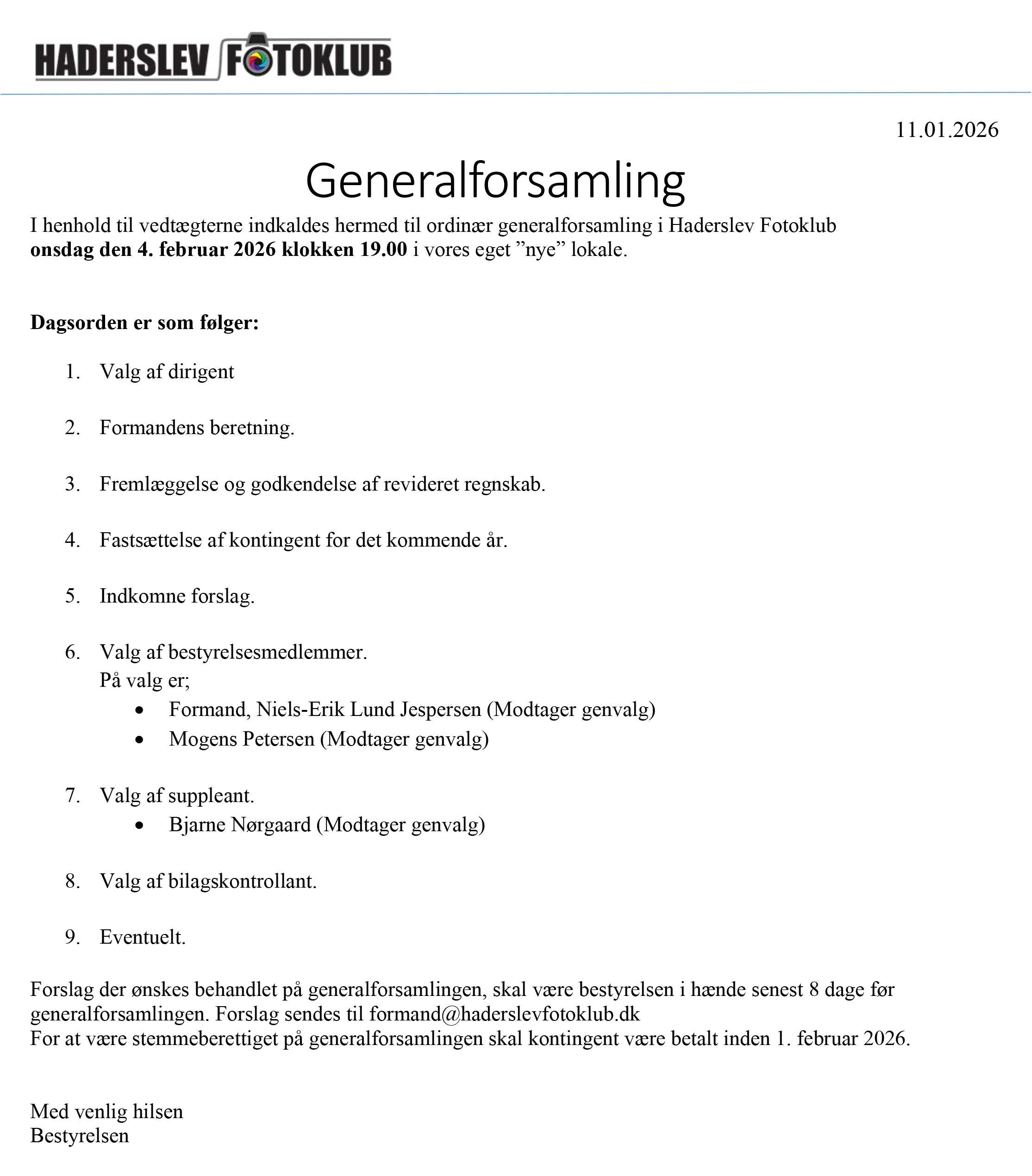 Generalforsamling 2026